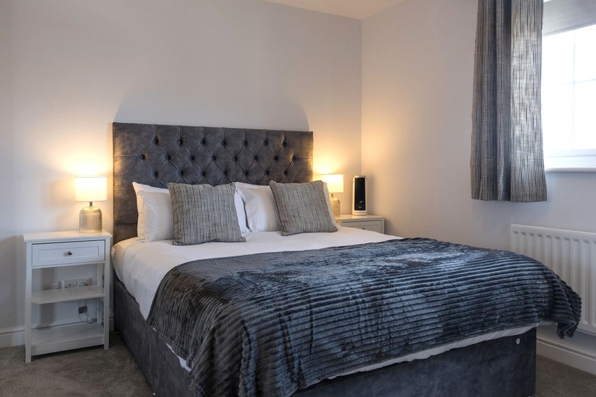 Master bedroom of Sovereign Harbour holiday let