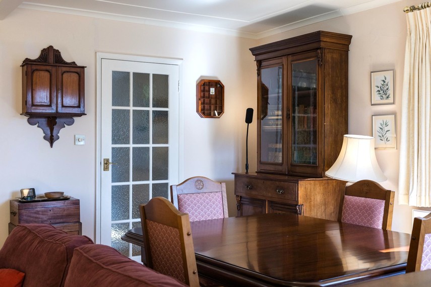 Lounge of holiday bungalow in Eastbourne