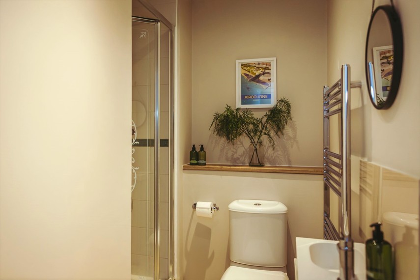 Ground floor shower room of Eastbourne accommodation
