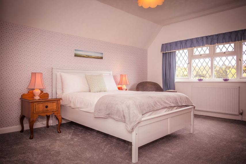 Master bedroom in South Downs cottage