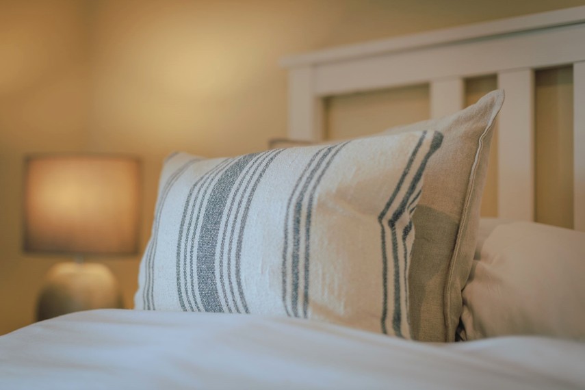 Ground floor bedroom with harbour views