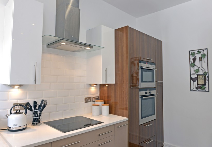 Kitchen in in self catering accommodation Eastbourne