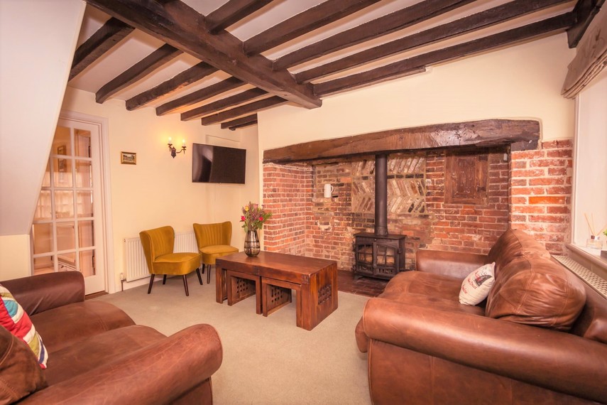 Lounge of South Downs country cottage