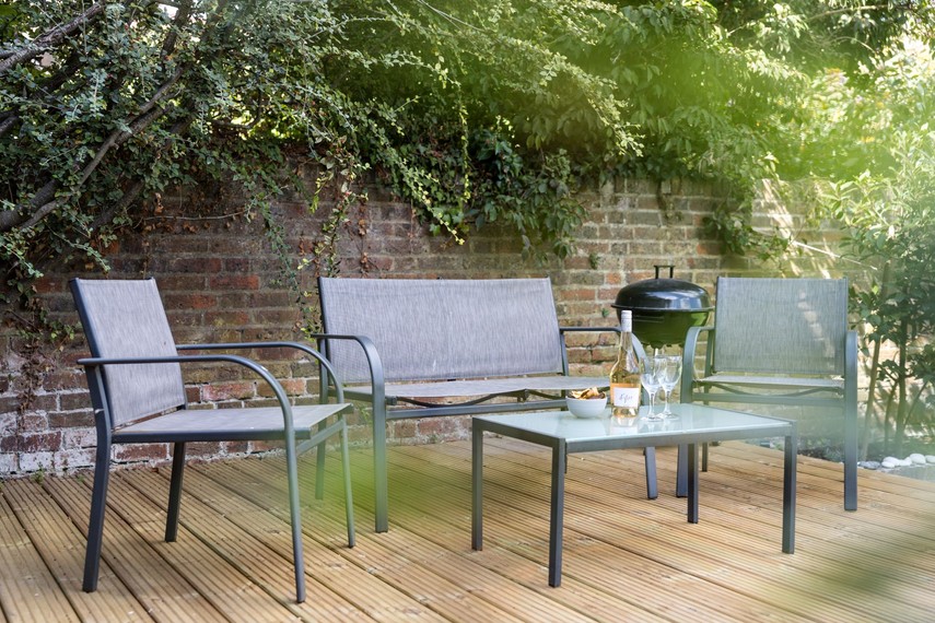 Back garden of Sussex holiday rental