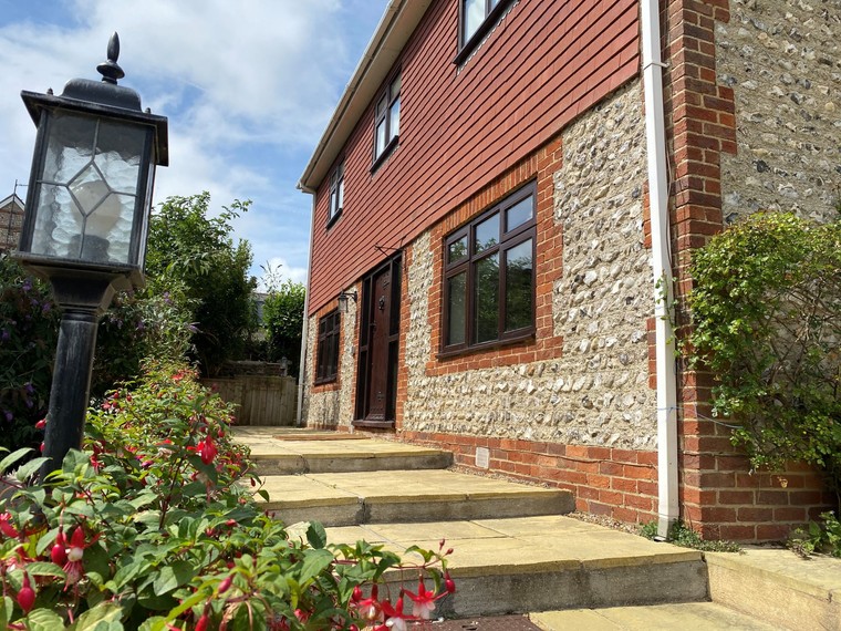 south downs cottage entrance steps