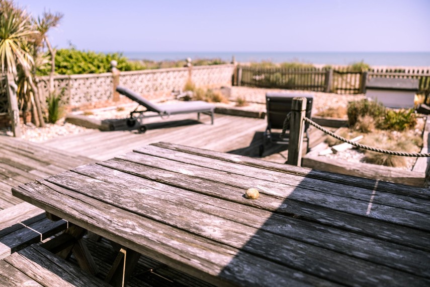 holiday cottage on the beach