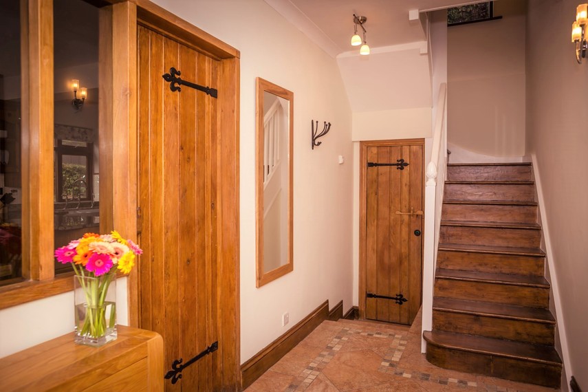 Riverbank South Downs cottage hallway