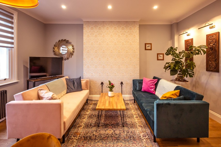 Lounge of short term lets Sussex